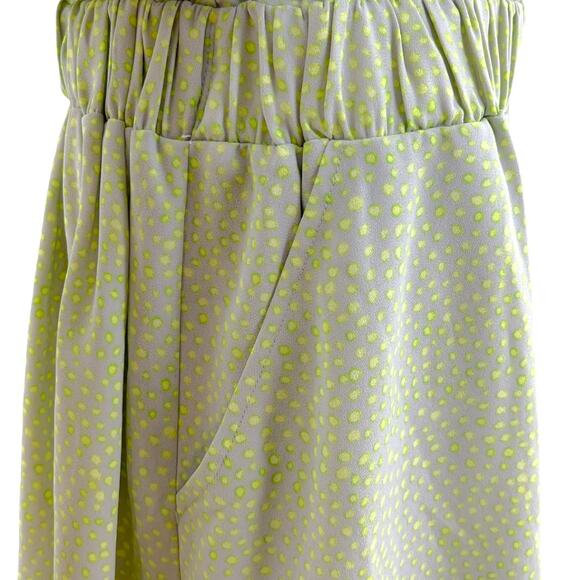 Rachel Rachel Roy MEDIUM Green Ditzy Dot Cap Sleeve Fit & Flare Mini Dress - Picture 6 of 8